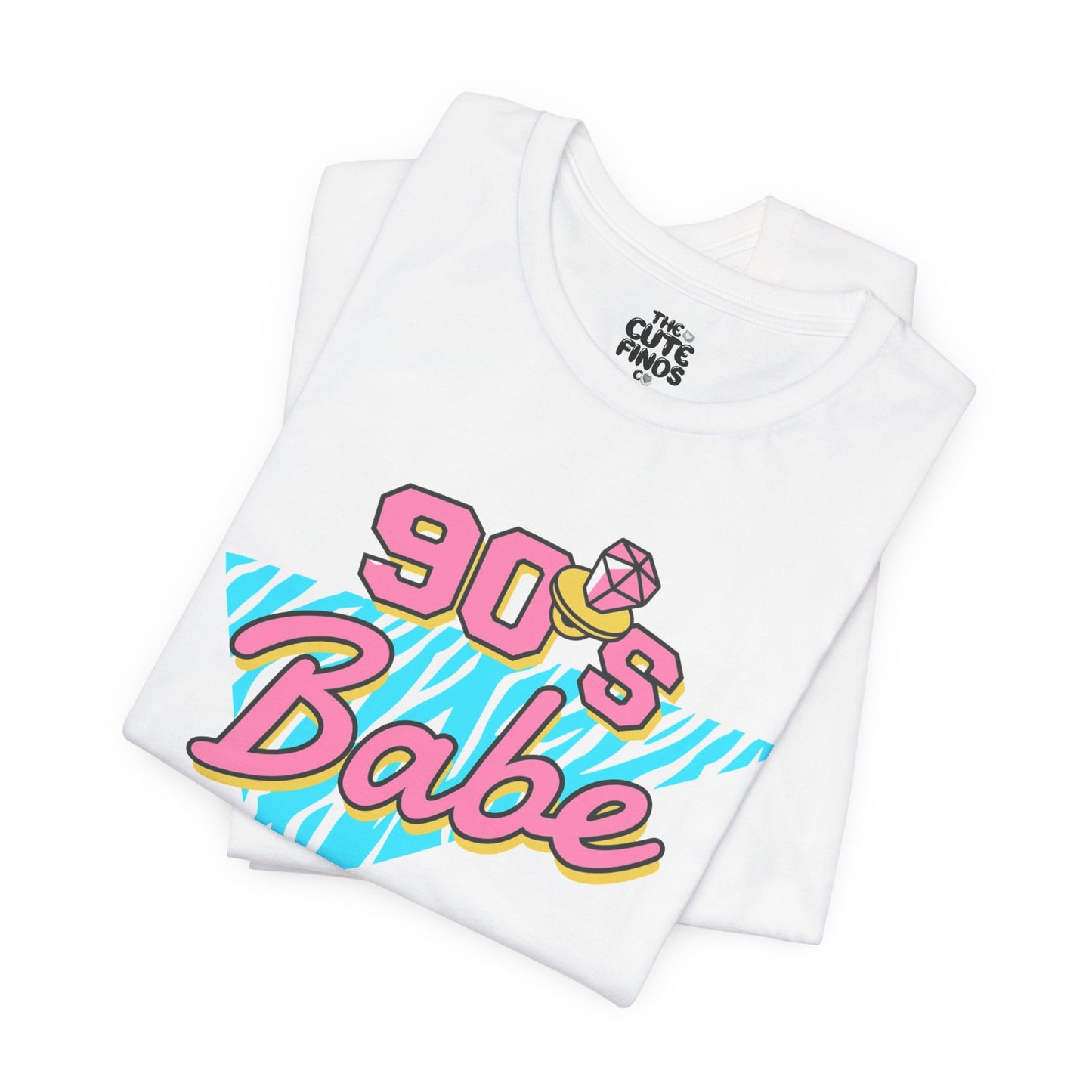 90s Babe Retro Graphic Tee ✨🪩💖 | Pink + Turquoise Splash