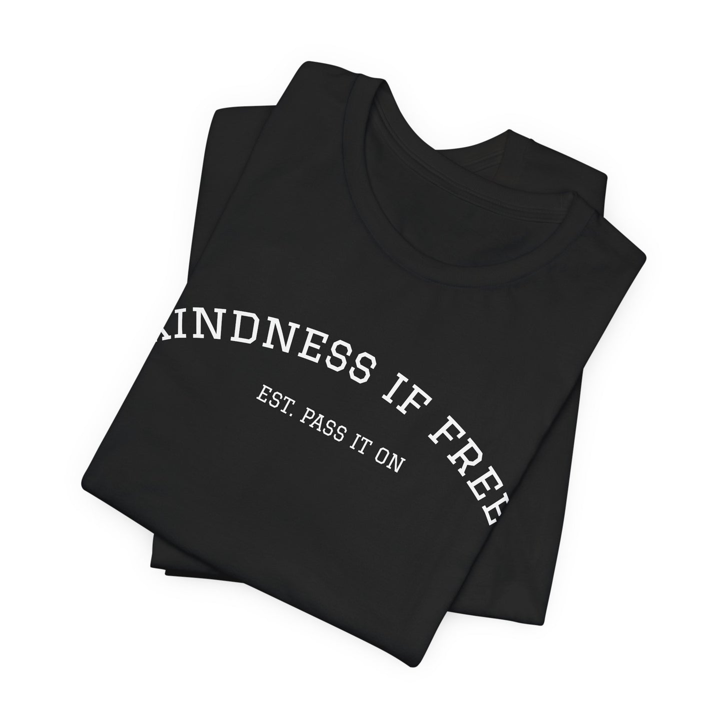 KINDNESS IS FREE Varsity Arch Tee | Unisex Softstyle | Multiple Colors 💭