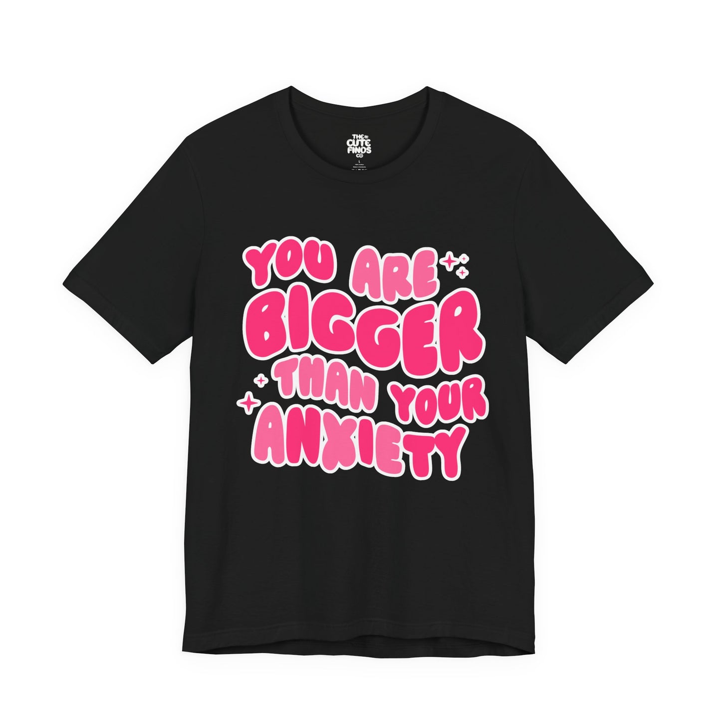You Are Bigger Than Your Anxiety Tee 💖✨ | Pink Bubble Letters