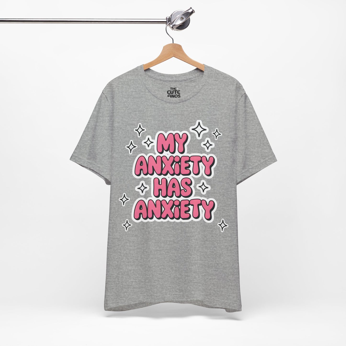 MY ANXIETY HAS ANXIETY Tee 💖✨ Pink Bubble Letters - Unisex | Teens & Adults