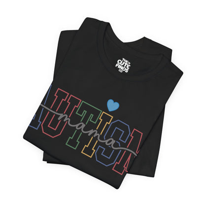 AUTISM Awareness Varsity Arch Tee 💙 Blue Heart - Unisex / Teens & Adults