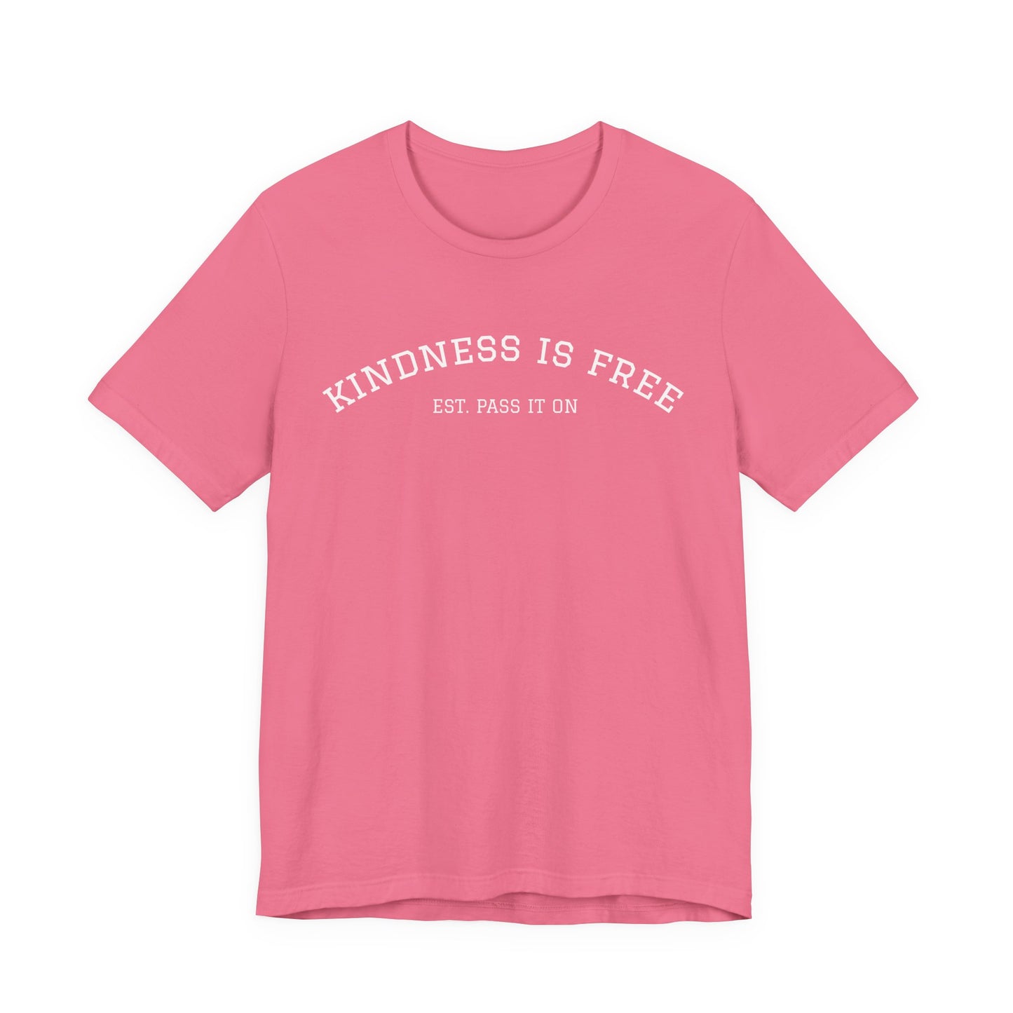 KINDNESS IS FREE Varsity Arch Tee | Unisex Softstyle | Multiple Colors 💭