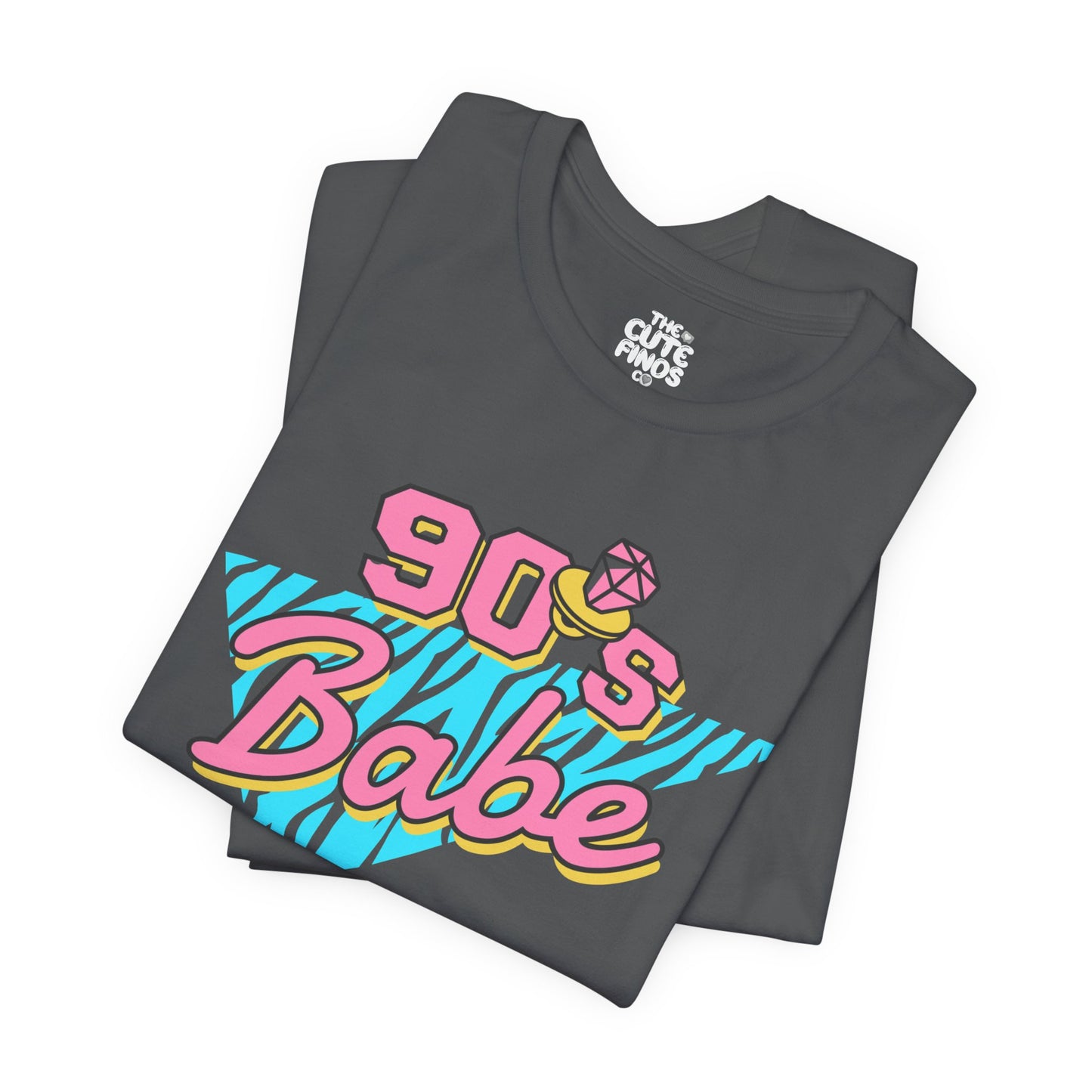 90s Babe Retro Graphic Tee ✨🪩💖 | Pink + Turquoise Splash