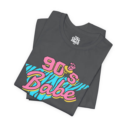 90s Babe Retro Graphic Tee ✨🪩💖 | Pink + Turquoise Splash