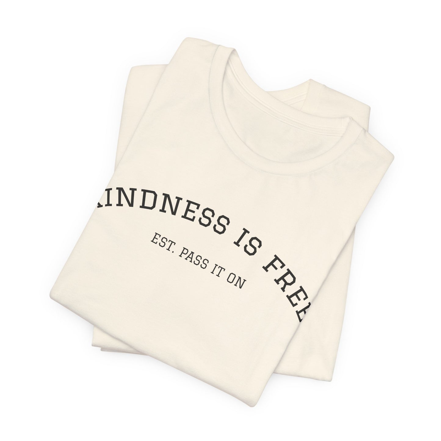 KINDNESS IS FREE Varsity Arch Tee | Unisex Softstyle | Multiple Colors 💭