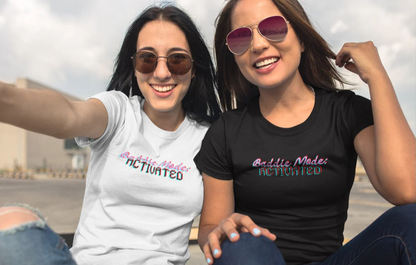 Baddie Mode Activated Graphic Tee - Modern Script + Block Type