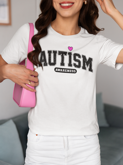 Bold AUTISM Awareness Shirt 💖 Modern Varsity | Unisex