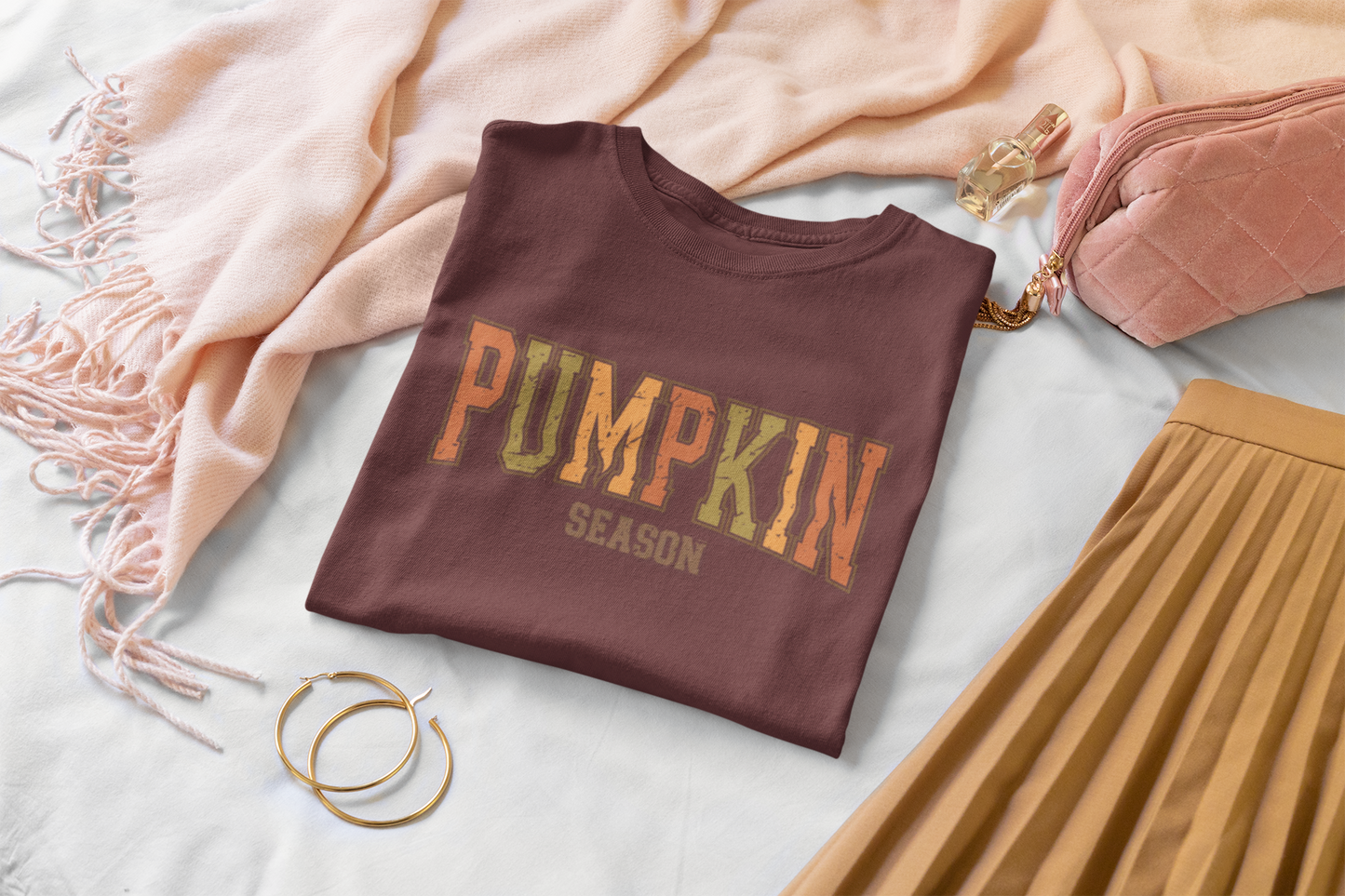 PUMPKIN SEASON Tee 🎃🍂 Vintage Gradient. Unisex | Teens & Adults