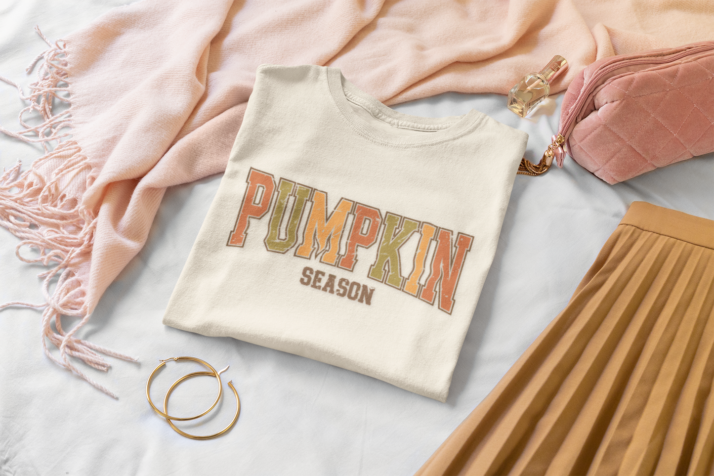PUMPKIN SEASON Tee 🎃🍂 Vintage Gradient. Unisex | Teens & Adults