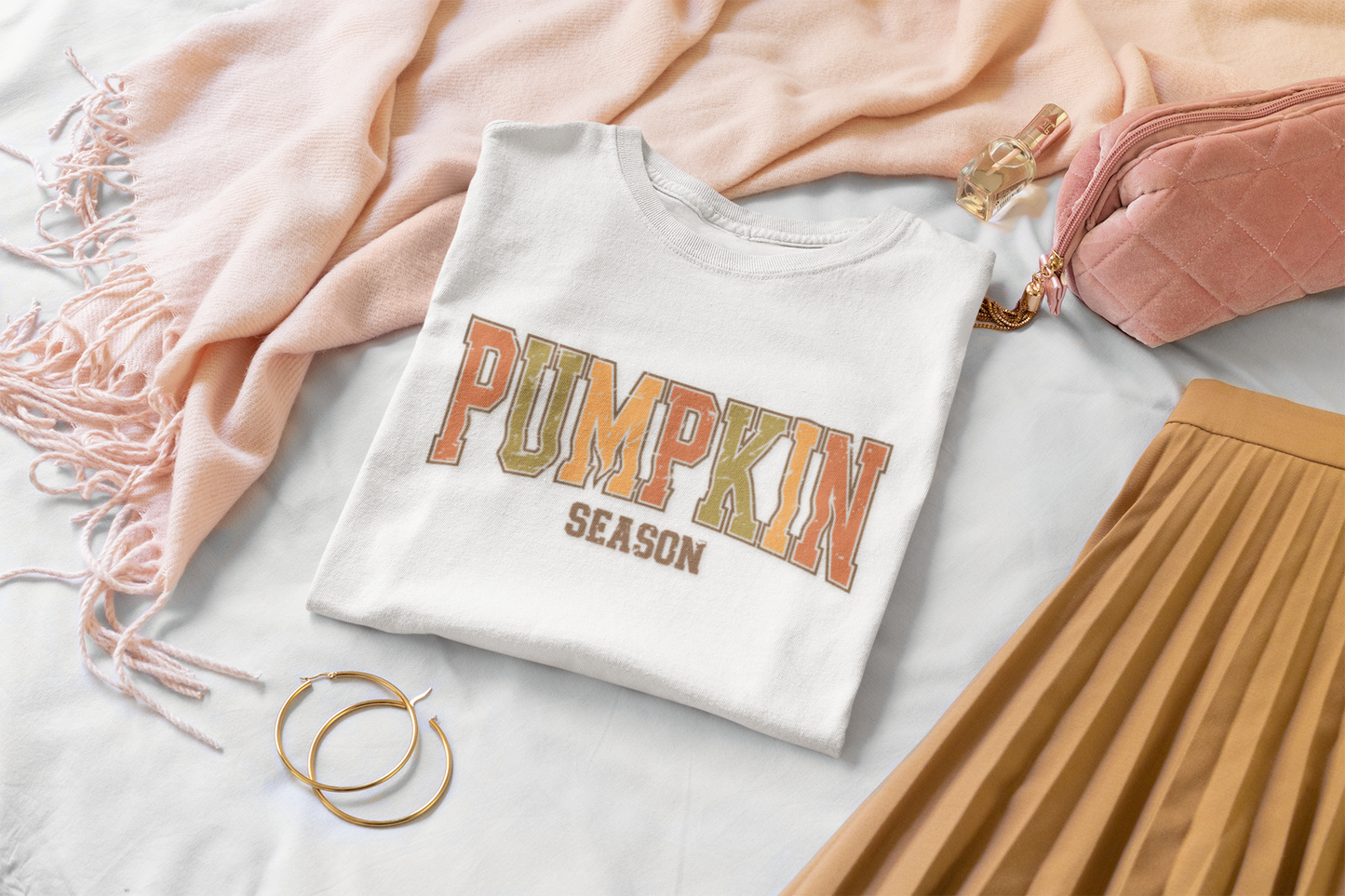 PUMPKIN SEASON Tee 🎃🍂 Vintage Gradient. Unisex | Teens & Adults