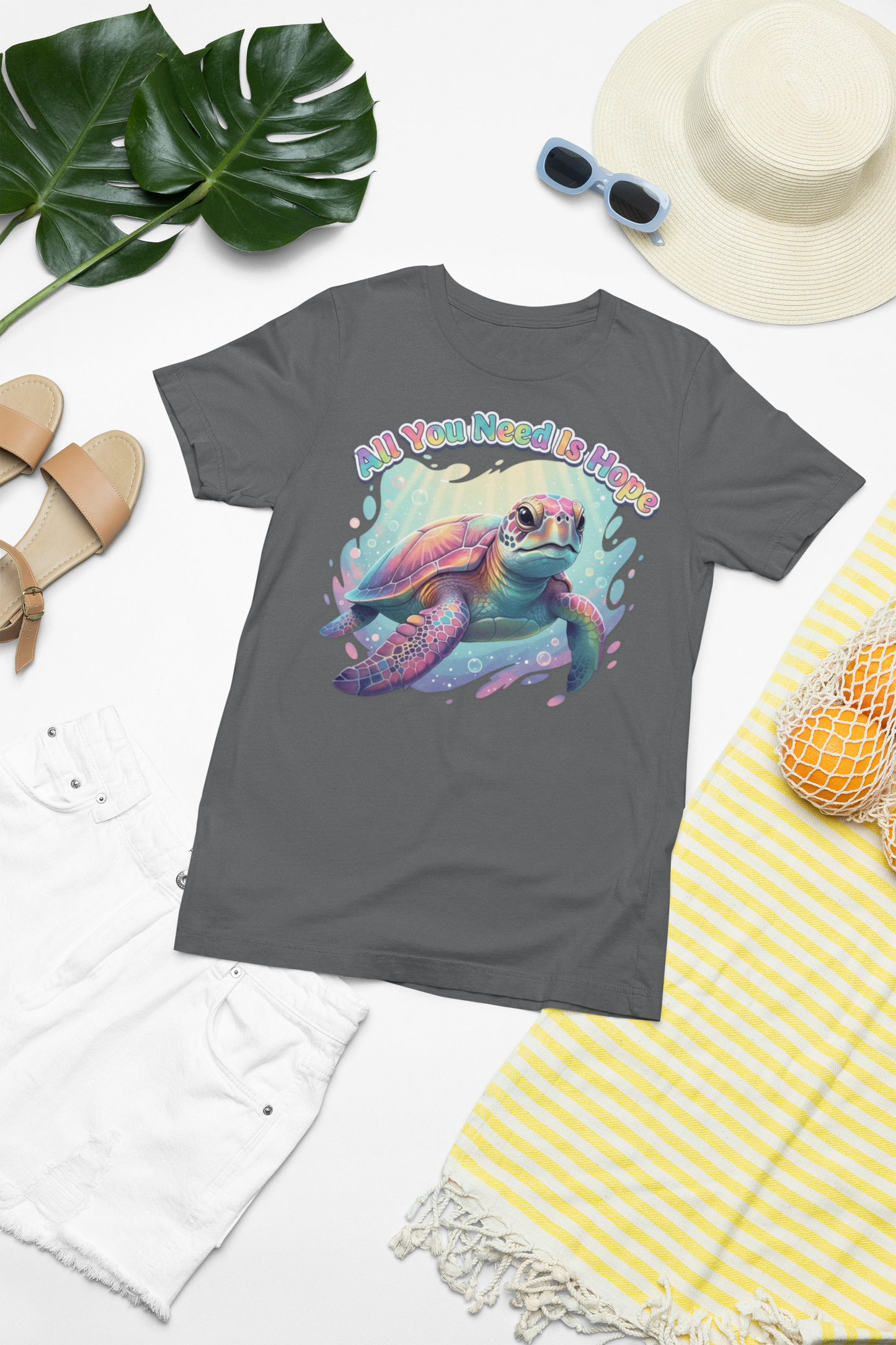 Hope the Turtle Graphic Tee | All You Need Is Hope Sea Turtle Shirt🐢