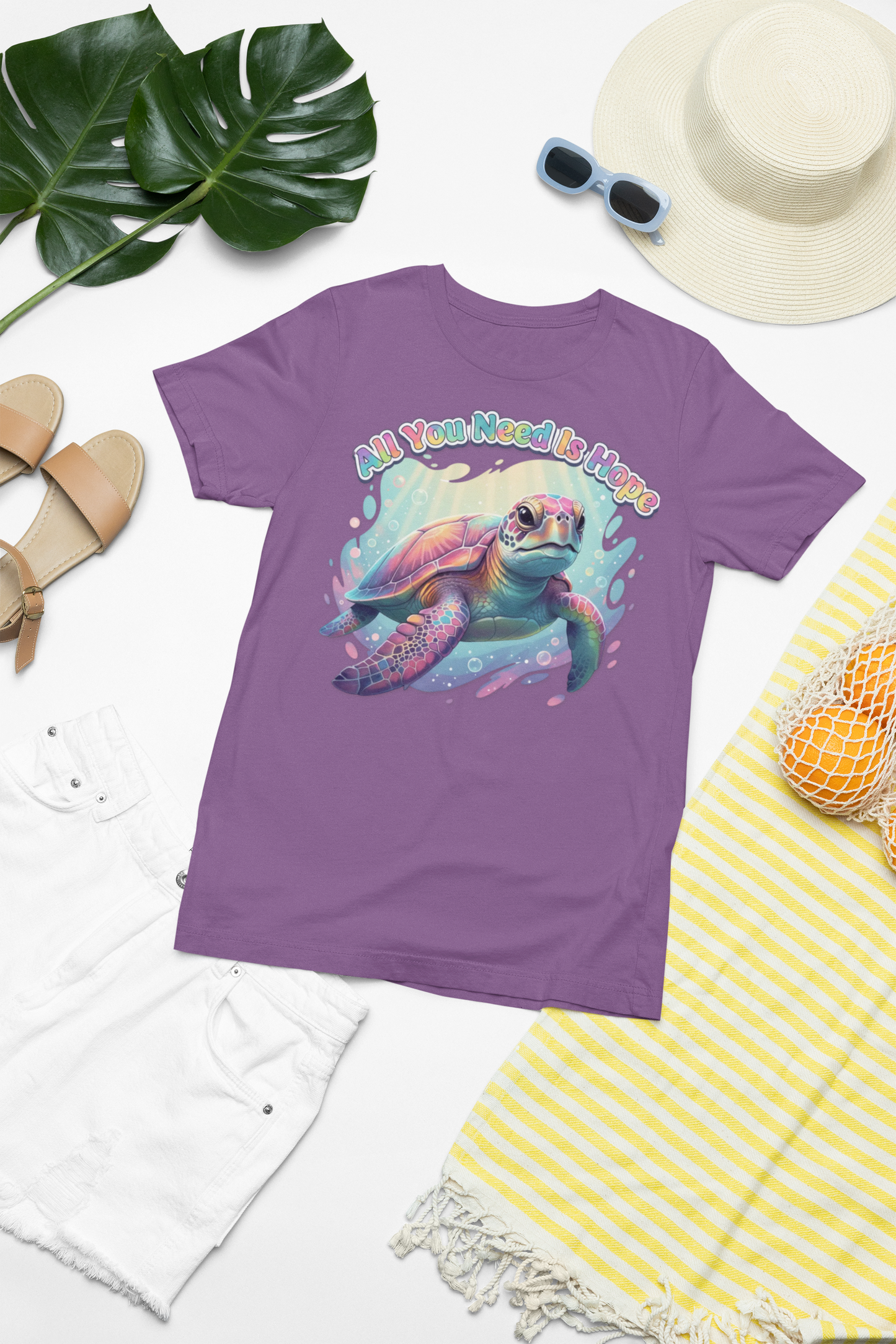 Hope the Turtle Graphic Tee | All You Need Is Hope Sea Turtle Shirt🐢