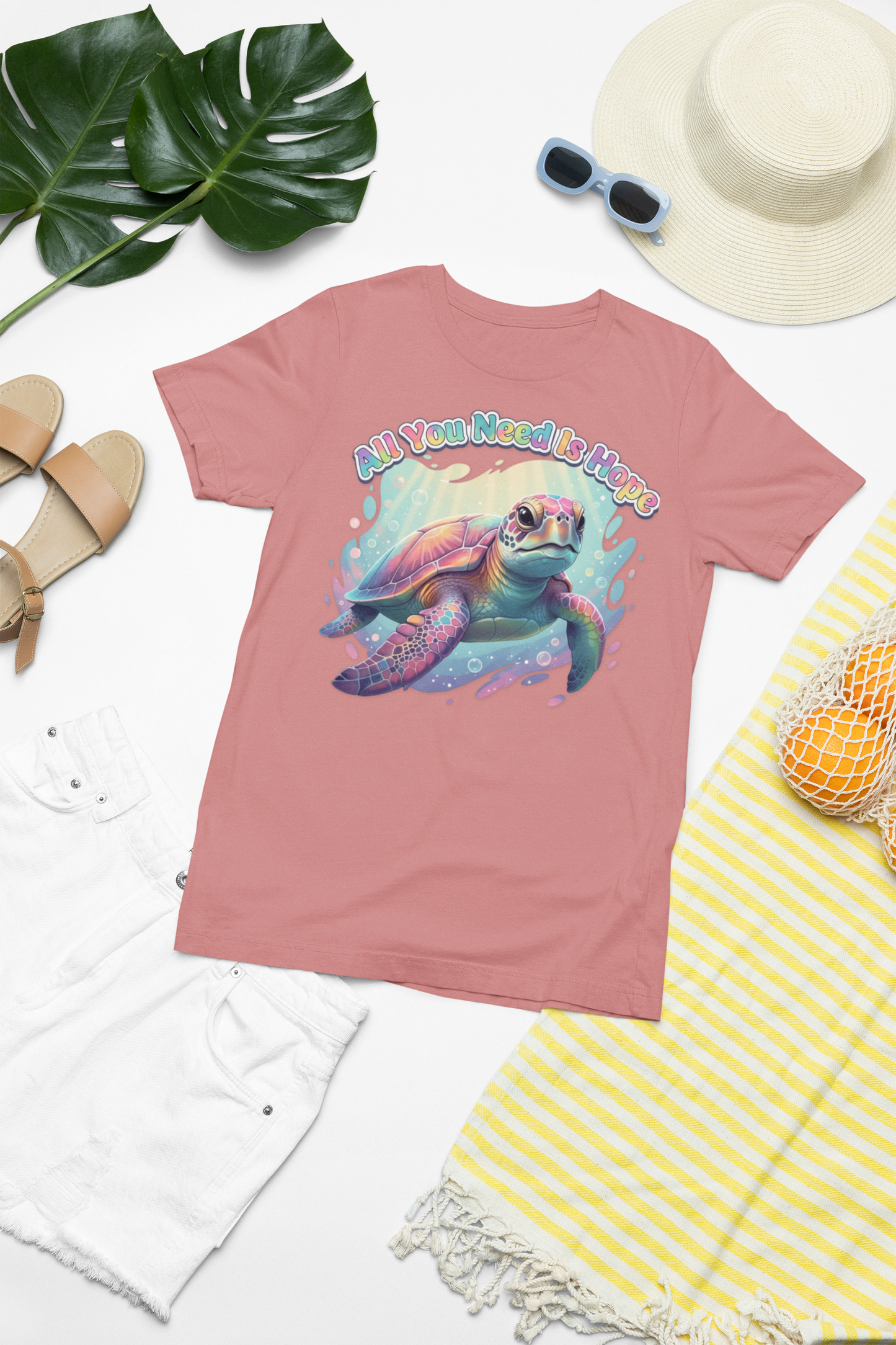 Hope the Turtle Graphic Tee | All You Need Is Hope Sea Turtle Shirt🐢