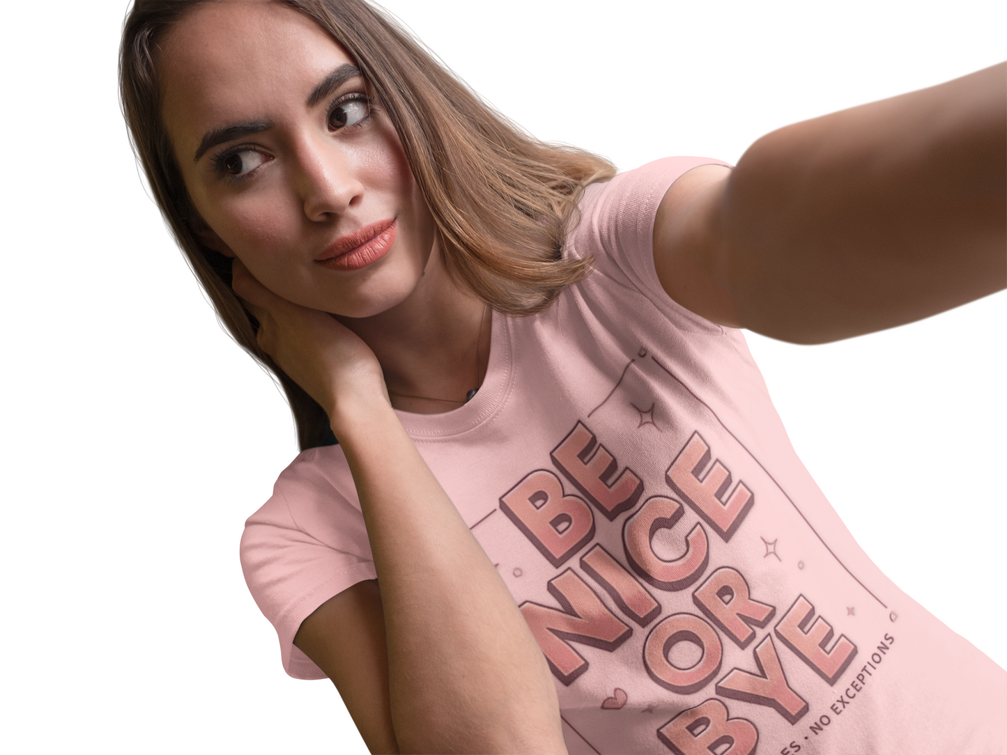 BE NICE OR BYE Graphic Tee 💬 | Unisex Softstyle | 5 Colors