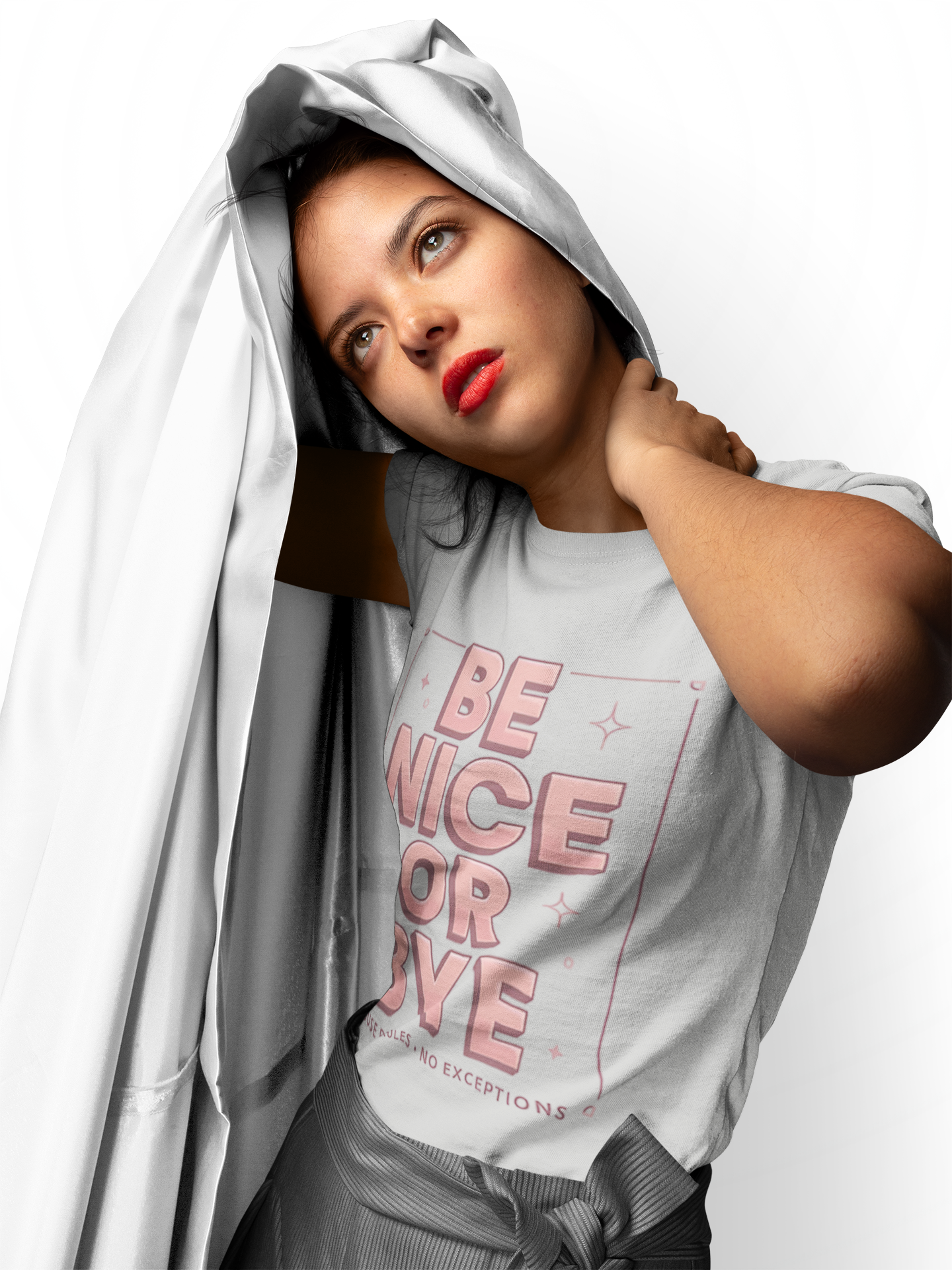 BE NICE OR BYE Graphic Tee 💬 | Unisex Softstyle | 5 Colors