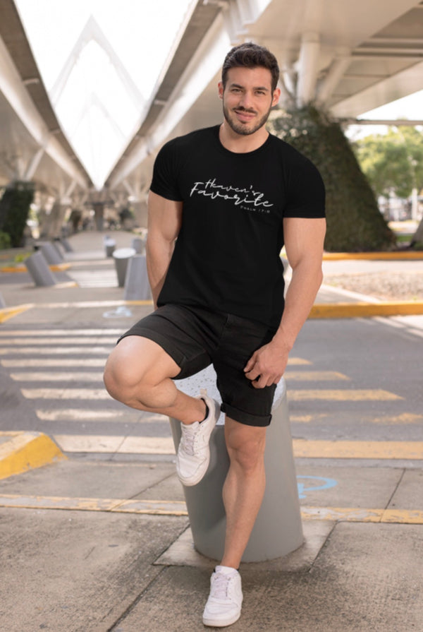 Heaven’s Favorite | Psalm 17:8 | Unisex Faith Tee (Red, Black, Mauve, Mauve Heather, Dark Gray Heather, Brown)