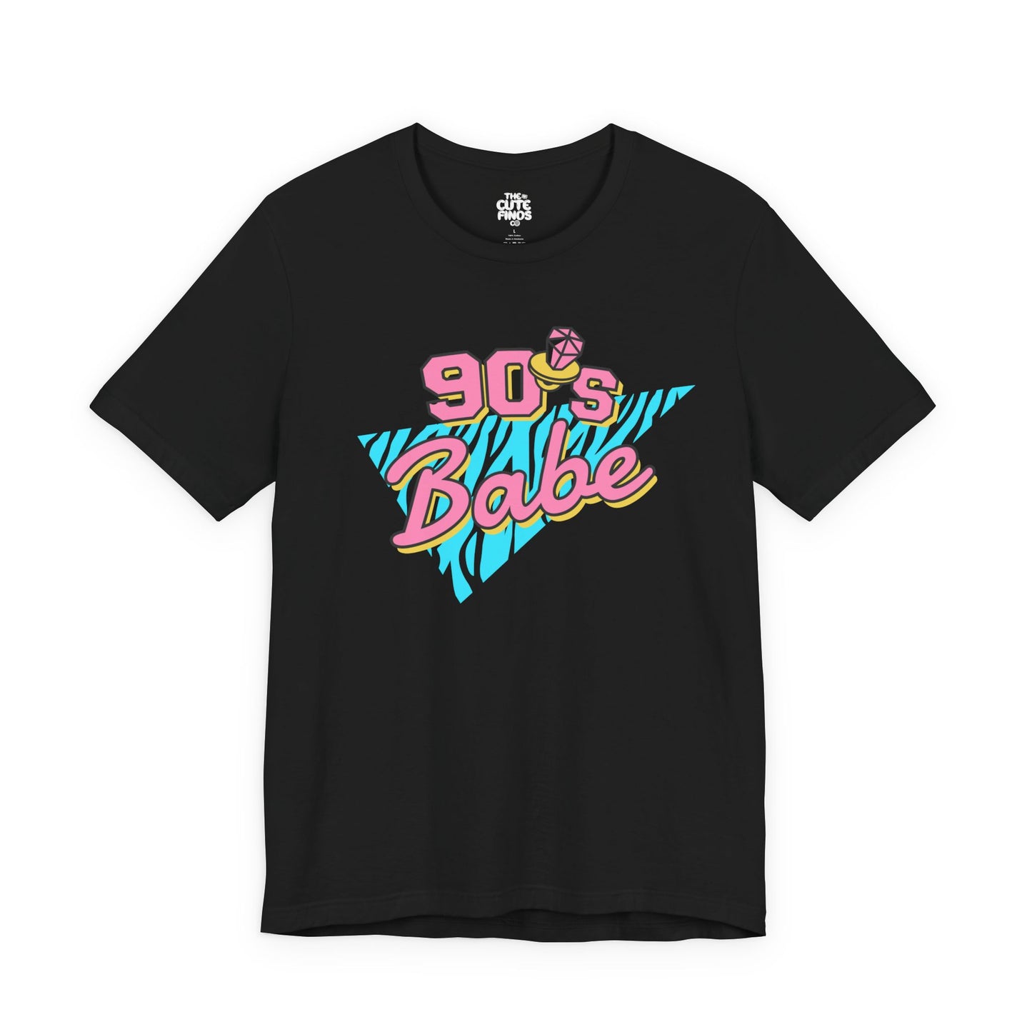 90s Babe Retro Graphic Tee ✨🪩💖 | Pink + Turquoise Splash