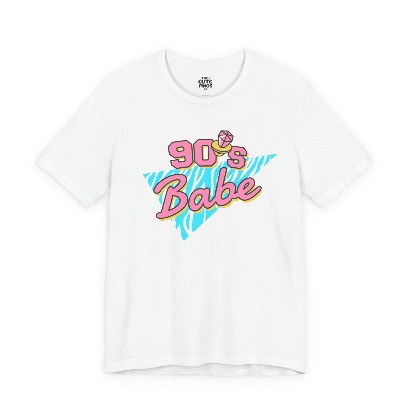 90s Babe Retro Graphic Tee ✨🪩💖 | Pink + Turquoise Splash