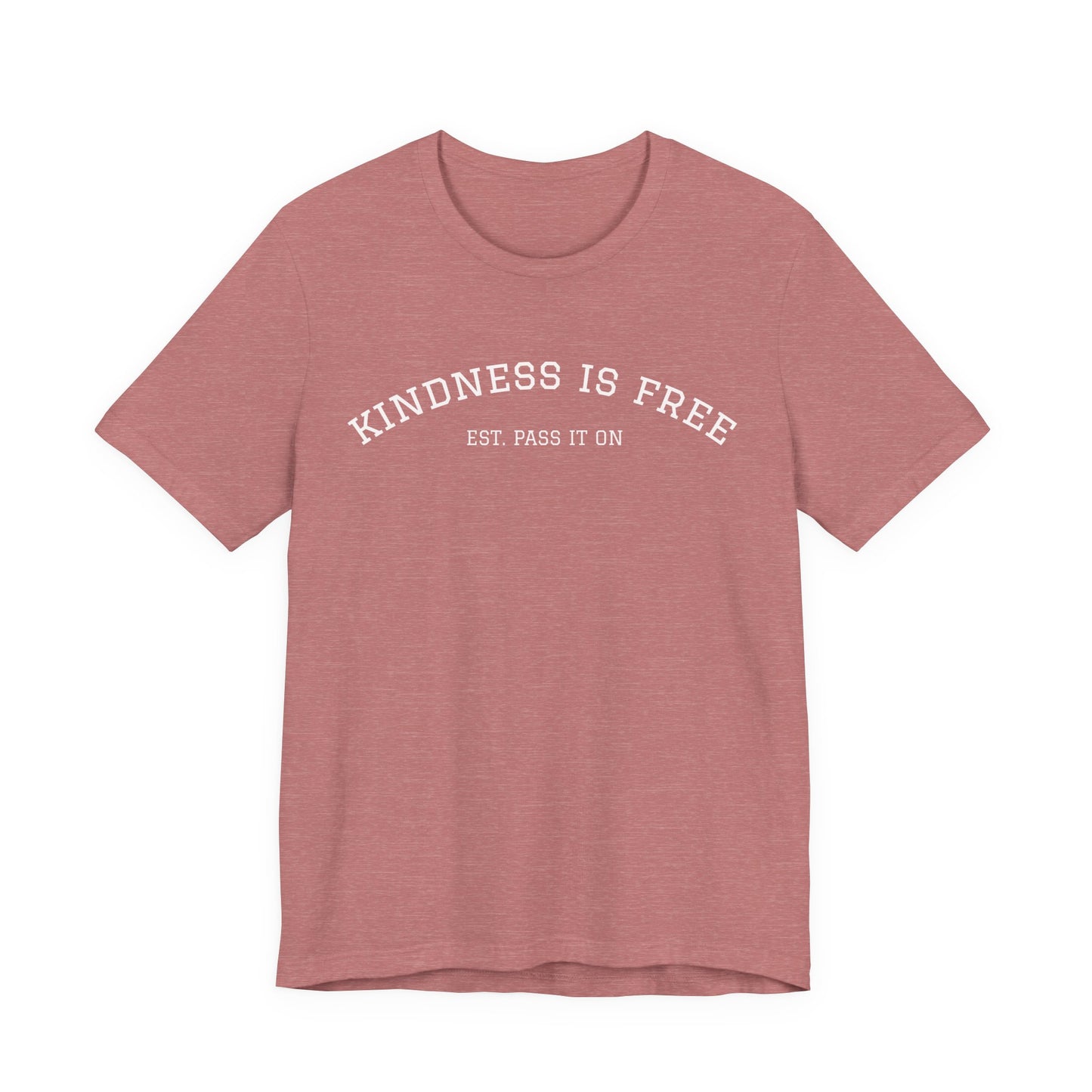 KINDNESS IS FREE Varsity Arch Tee | Unisex Softstyle | Multiple Colors 💭