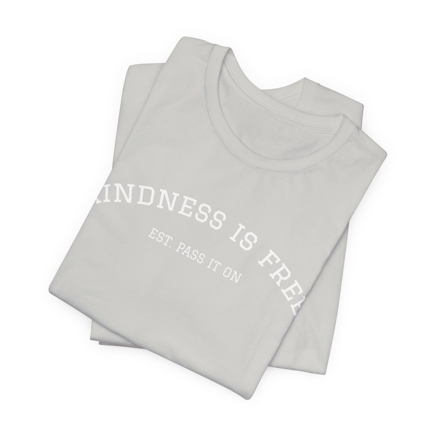 KINDNESS IS FREE Varsity Arch Tee | Unisex Softstyle | Multiple Colors 💭