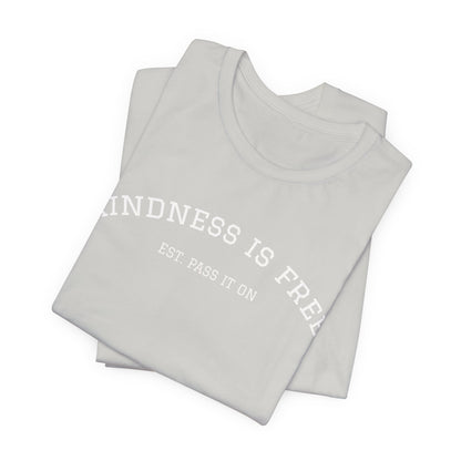 KINDNESS IS FREE Varsity Arch Tee | Unisex Softstyle | Multiple Colors 💭
