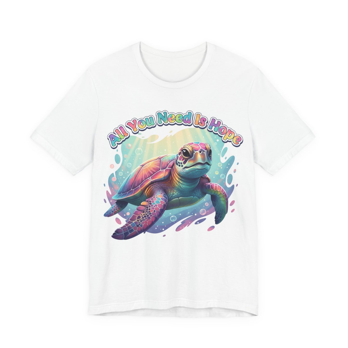 Hope the Turtle Graphic Tee | All You Need Is Hope Sea Turtle Shirt🐢
