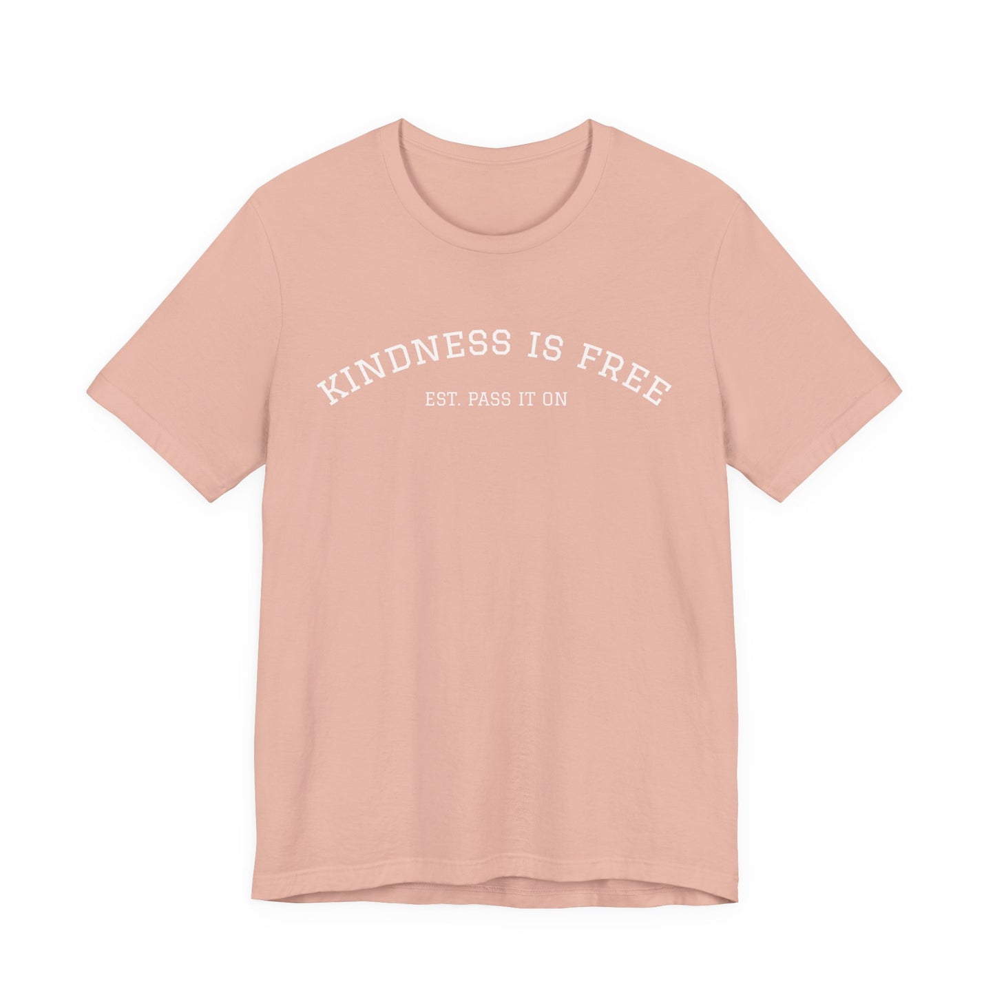 KINDNESS IS FREE Varsity Arch Tee | Unisex Softstyle | Multiple Colors 💭