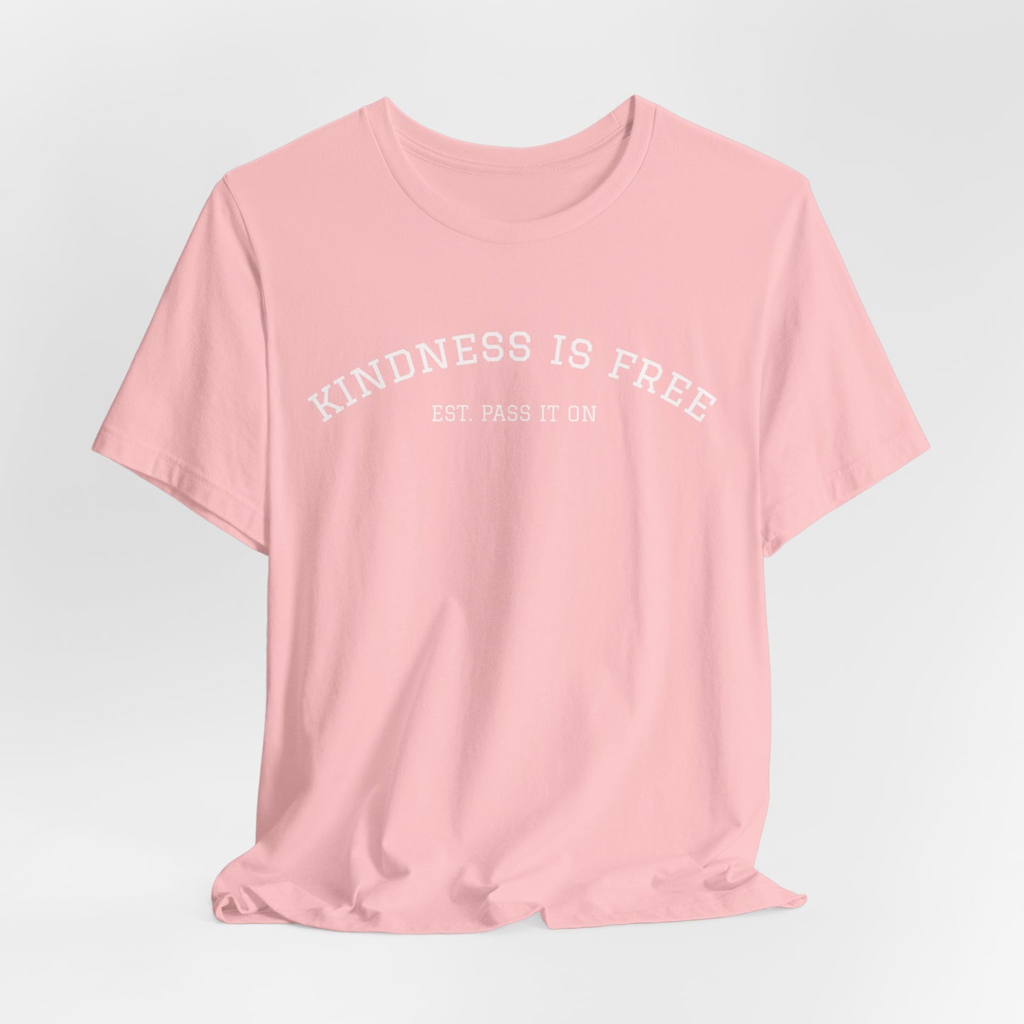 KINDNESS IS FREE Varsity Arch Tee | Unisex Softstyle | Multiple Colors 💭