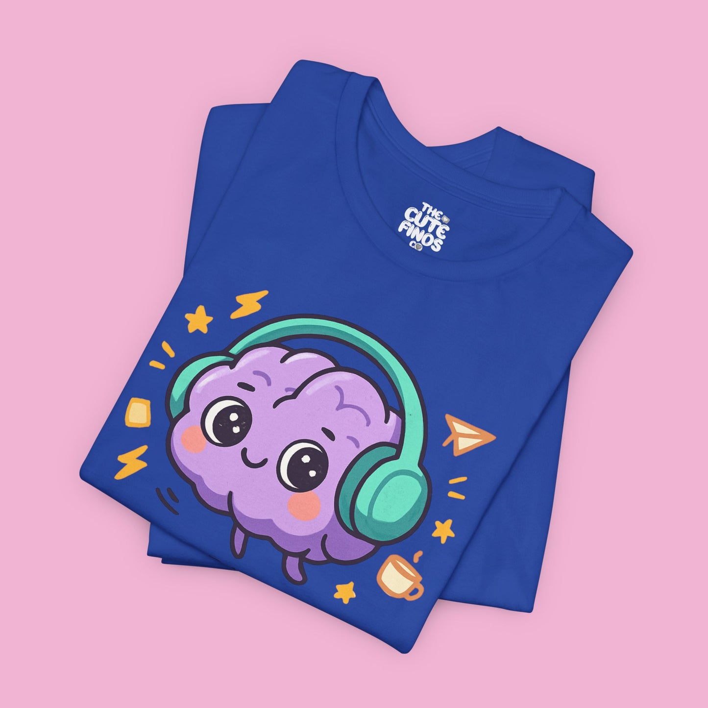 ADHD = Creative Energy 💖🧠 Kawaii Brain Headphones Tee