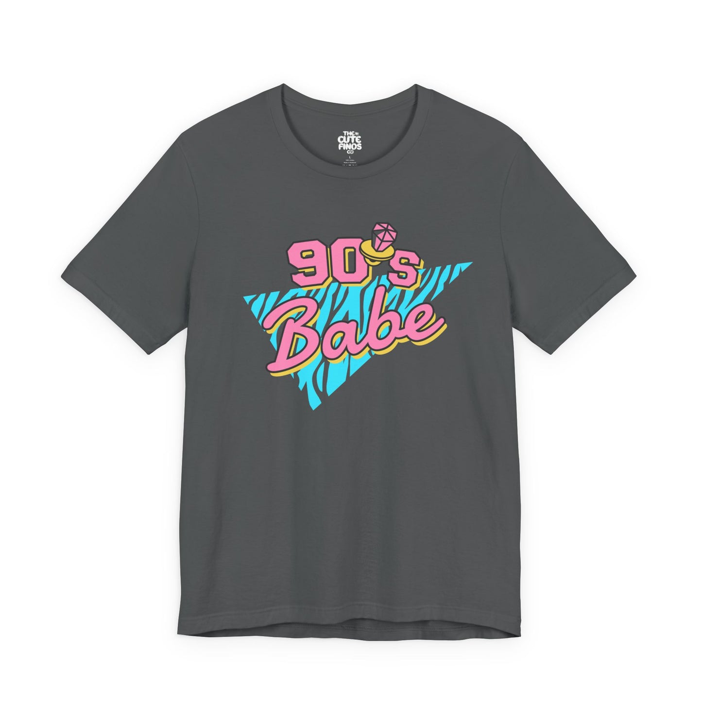 90s Babe Retro Graphic Tee ✨🪩💖 | Pink + Turquoise Splash