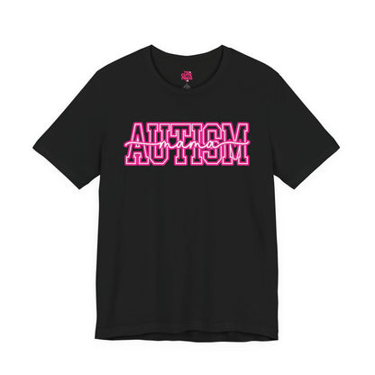 AUTISM Varsity Wordmark Tee 💖 (Pink Outline).  Unisex