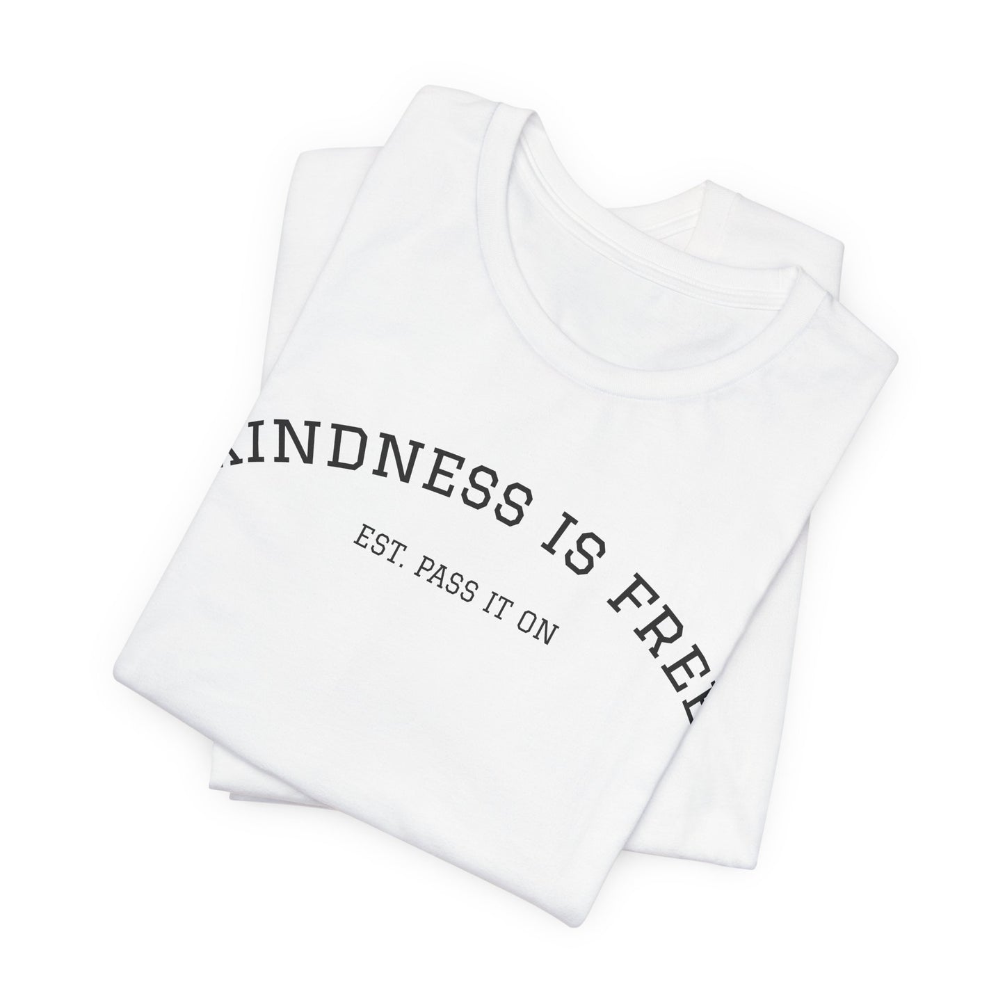 KINDNESS IS FREE Varsity Arch Tee | Unisex Softstyle | Multiple Colors 💭