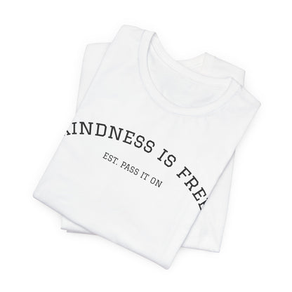 KINDNESS IS FREE Varsity Arch Tee | Unisex Softstyle | Multiple Colors 💭
