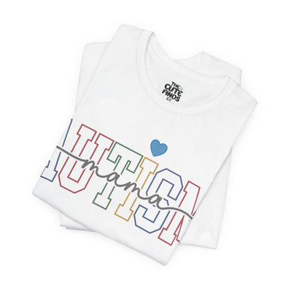AUTISM Awareness Varsity Arch Tee 💙 Blue Heart - Unisex / Teens & Adults