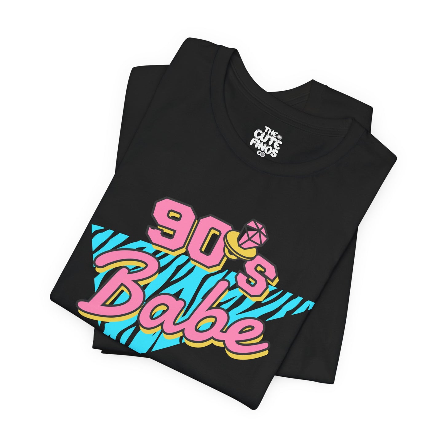 90s Babe Retro Graphic Tee ✨🪩💖 | Pink + Turquoise Splash