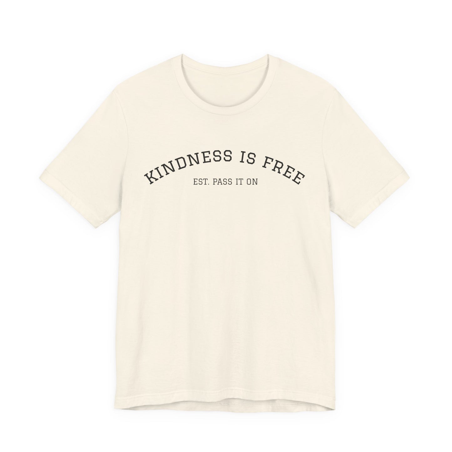 KINDNESS IS FREE Varsity Arch Tee | Unisex Softstyle | Multiple Colors 💭