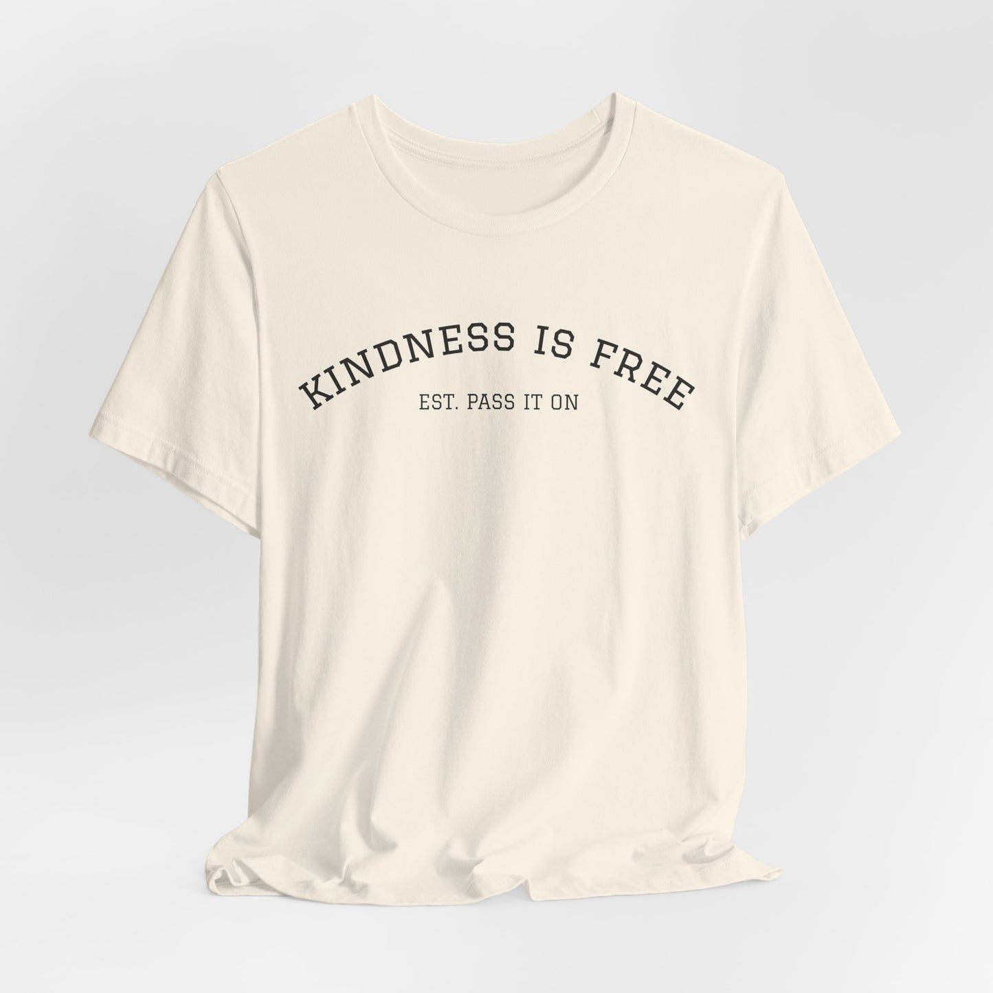 KINDNESS IS FREE Varsity Arch Tee | Unisex Softstyle | Multiple Colors 💭
