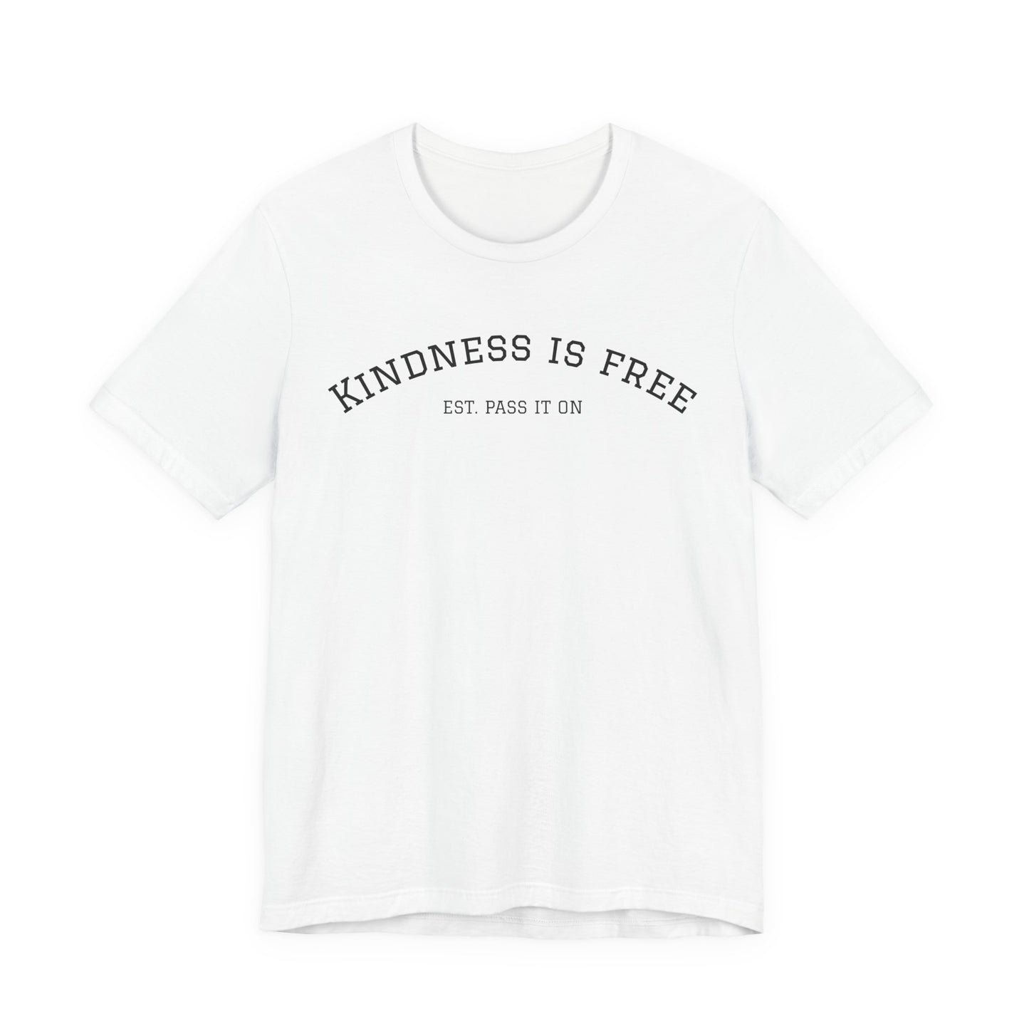 KINDNESS IS FREE Varsity Arch Tee | Unisex Softstyle | Multiple Colors 💭