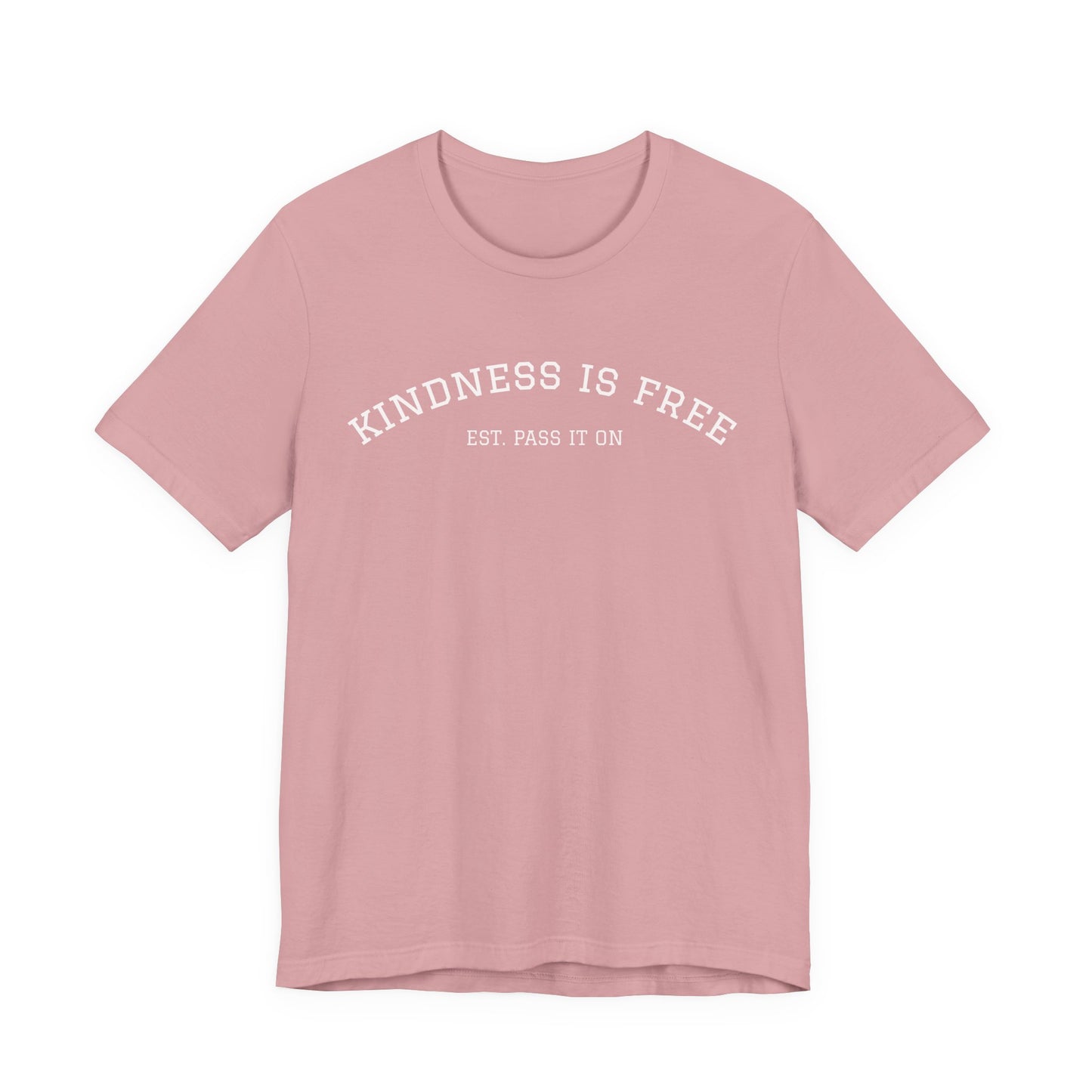 KINDNESS IS FREE Varsity Arch Tee | Unisex Softstyle | Multiple Colors 💭